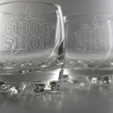 Load image into Gallery viewer, Rev. Billy&#39;s Chop Shop Whiskey Glass
