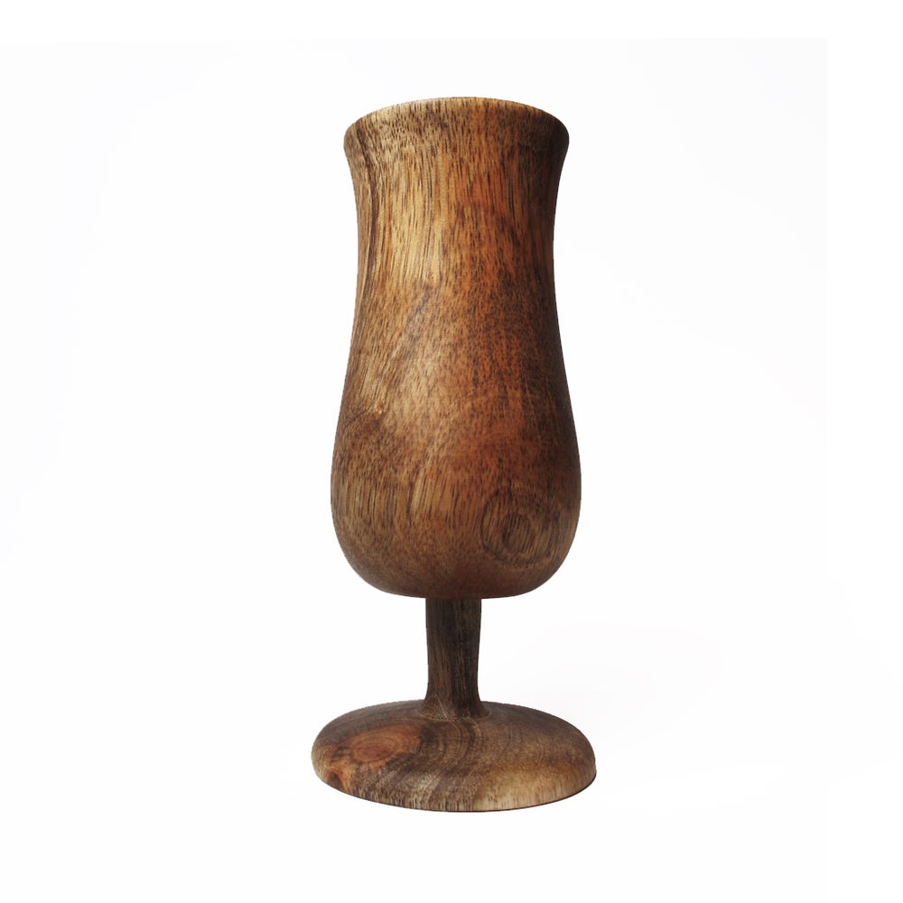 Mango Wood Whiskey Goblets